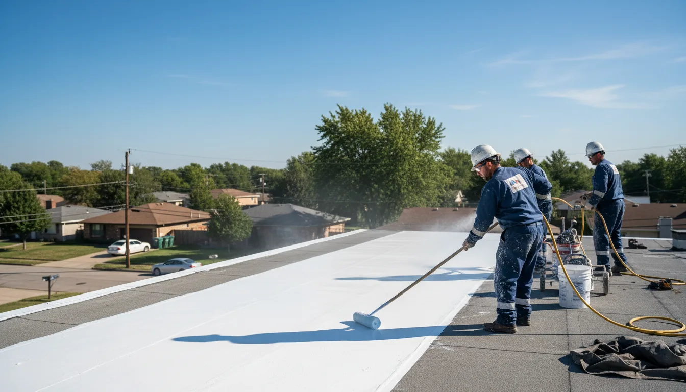 Commercial roof coating in Irvona, PA near me